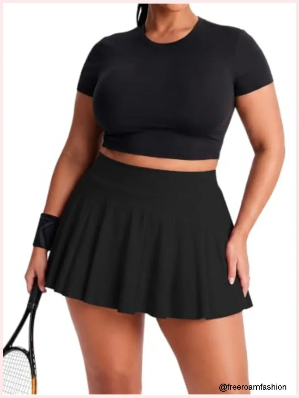 Women's Plus Size Athletic Tennis Skort High Waisted A-Line Workout Mini Skater